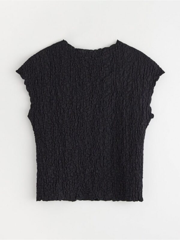 Short-sleeved top with structure - 3007671-80