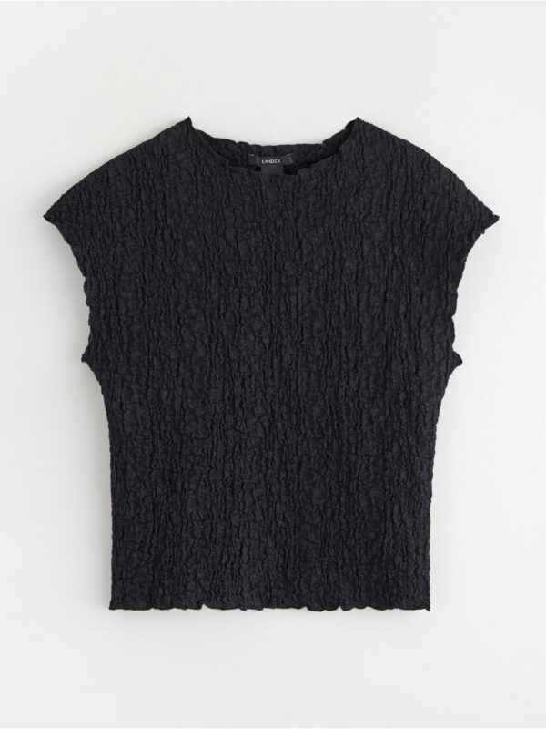 Short-sleeved top with structure - 3007671-80