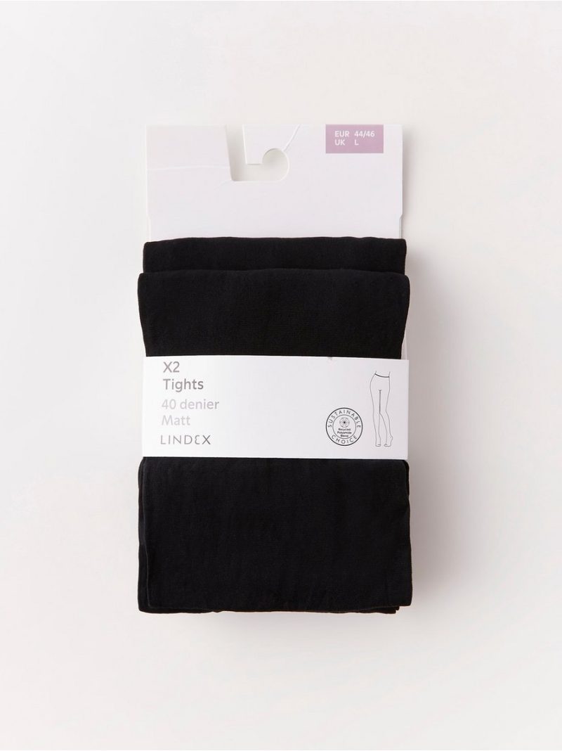 - 2-pack matt tights 40 denier 2-pack matt tights 40 denier - 6851821-80