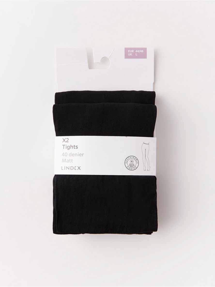 2-pack matt tights 40 denier - 6851821-80