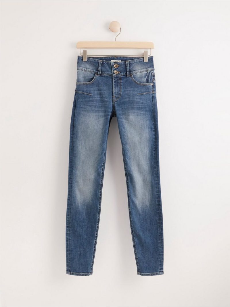 LILLY Blue slim fit shaping jeans - 7542039-791