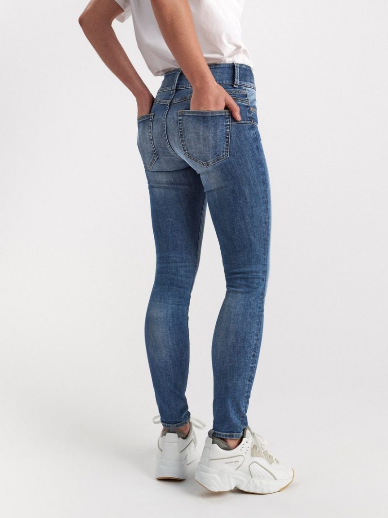 LILLY Blue slim fit shaping jeans - 7542039-791