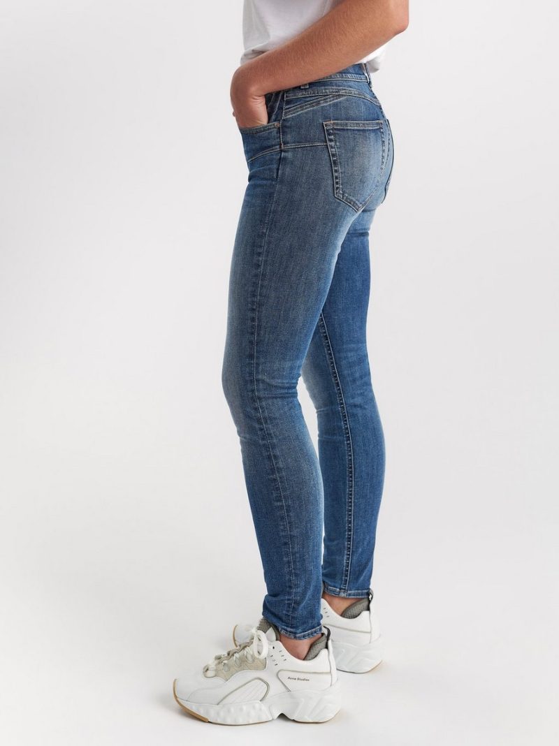 LILLY Blue slim fit shaping jeans - 7542039-791