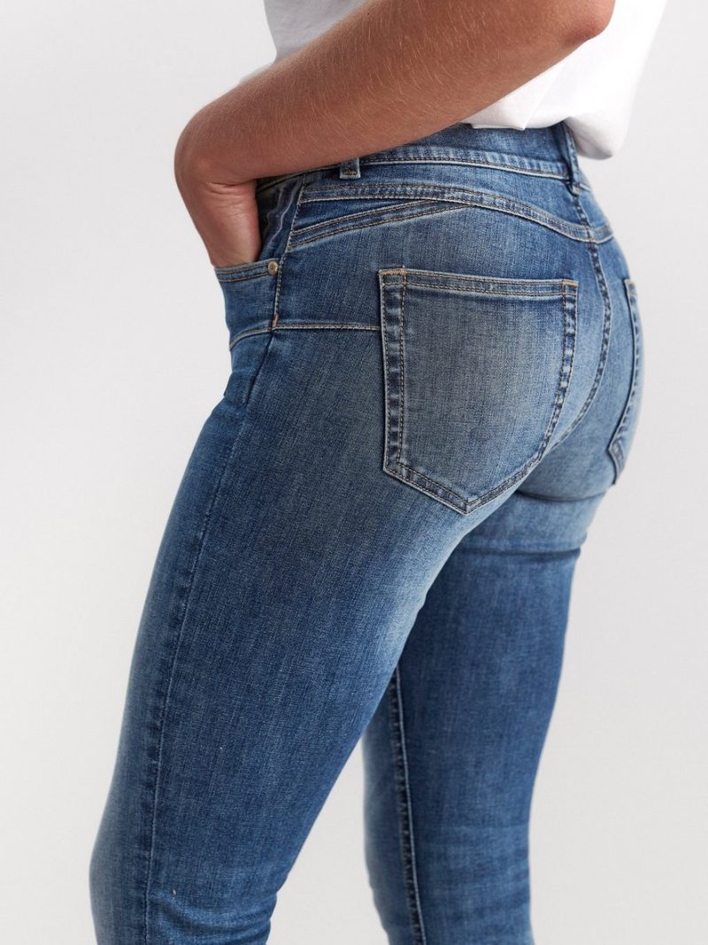 LILLY Blue slim fit shaping jeans - 7542039-791