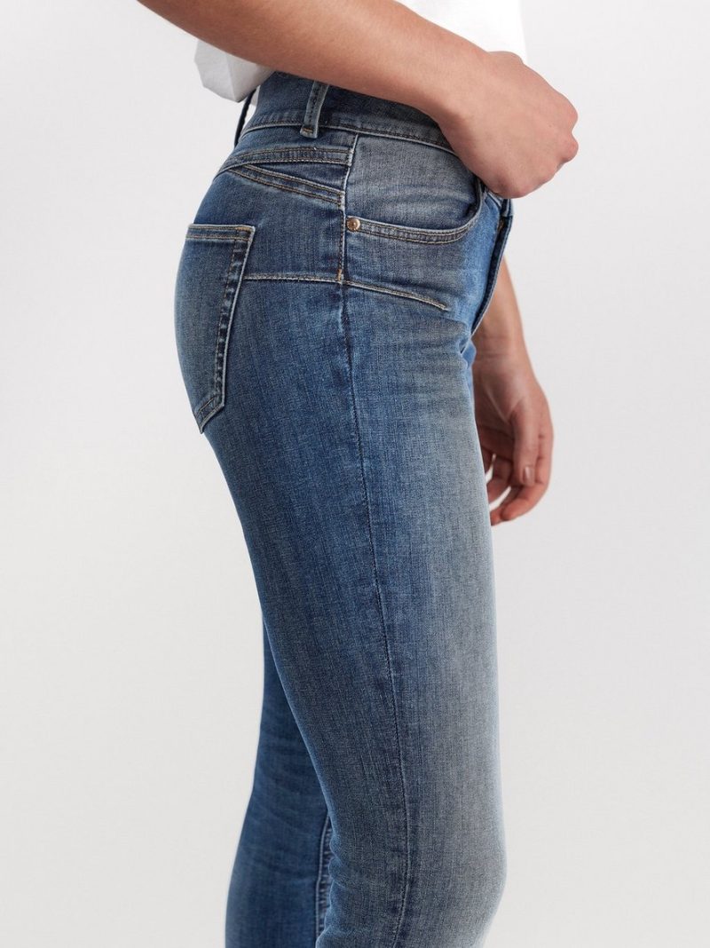 LILLY Blue slim fit shaping jeans - 7542039-791