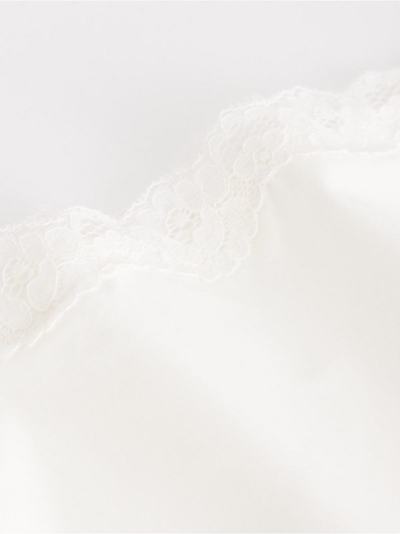 Regular waist briefs with lace trim - 7559977-70