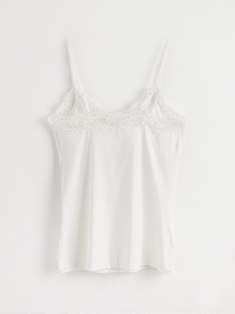 Camisole with lace - 7603041-300