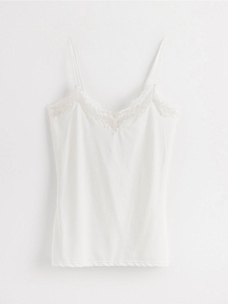 Camisole with lace - 7603041-300