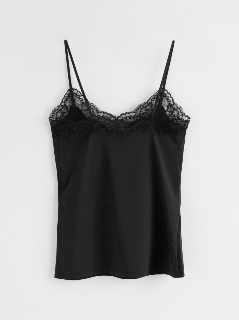 Camisole with lace - 7603041-80