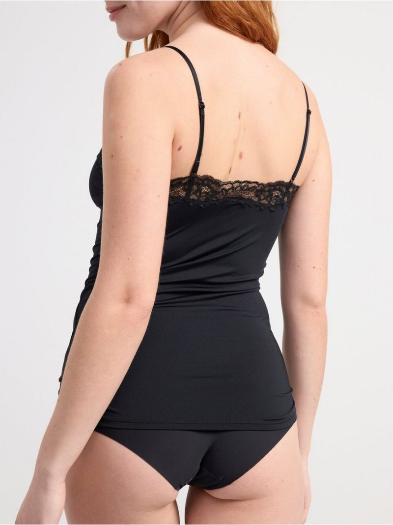 Camisole with lace - 7603041-80