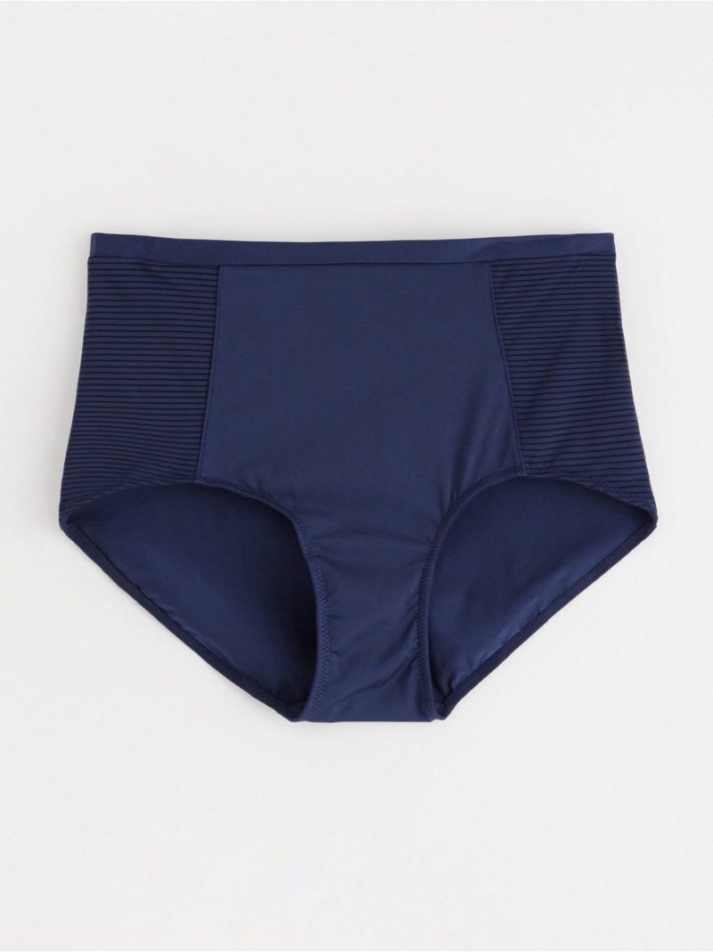 - High waist brief with striped mesh High waist brief with striped mesh - 7724400-2150