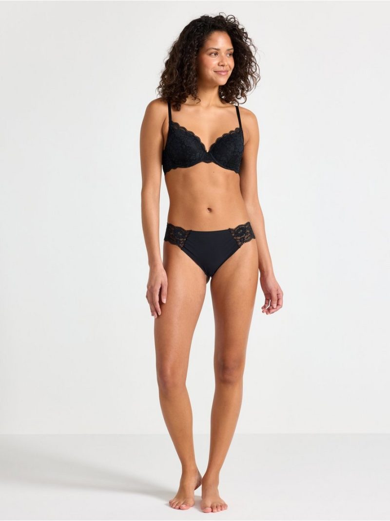 Lilja t-shirt bra with lace - 7775946-80