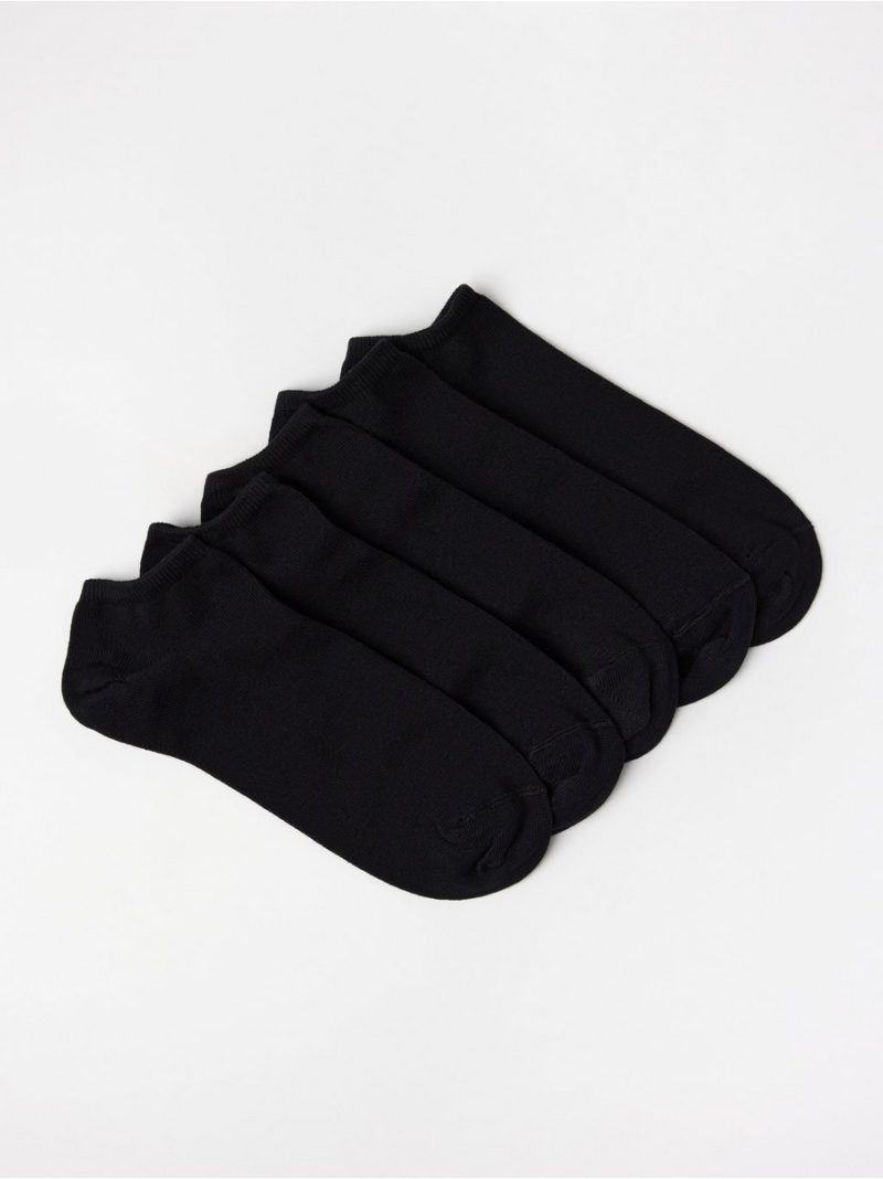 5-pack black ankle socks - 7813047-80