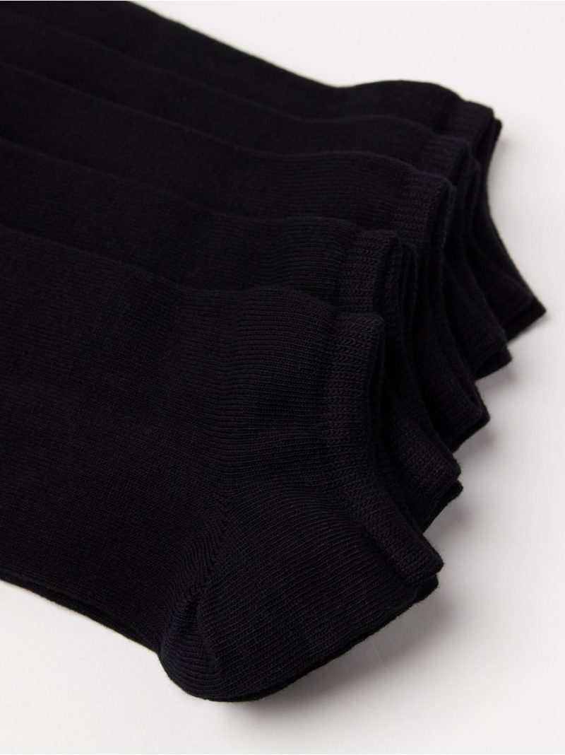 5-pack black ankle socks - 7813047-80
