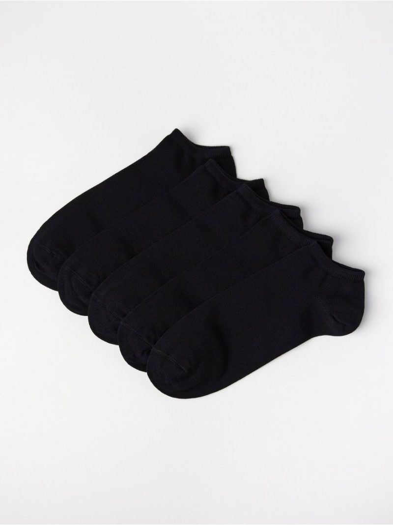 5-pack black ankle socks - 7813047-80