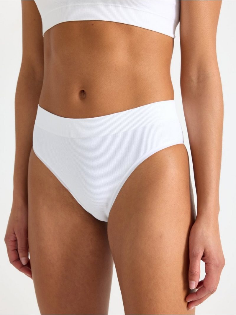 Brazilian high ribbed seamless briefs - 7946639-70
