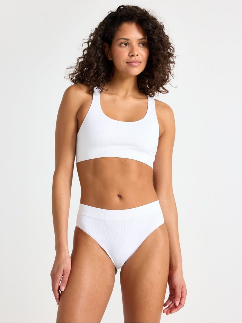 Brazilian high ribbed seamless briefs - 7946639-70