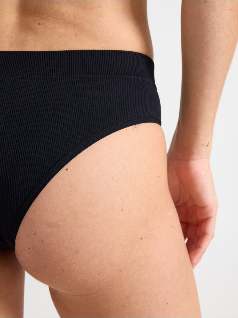 Brazilian high ribbed seamless briefs - 7946639-80