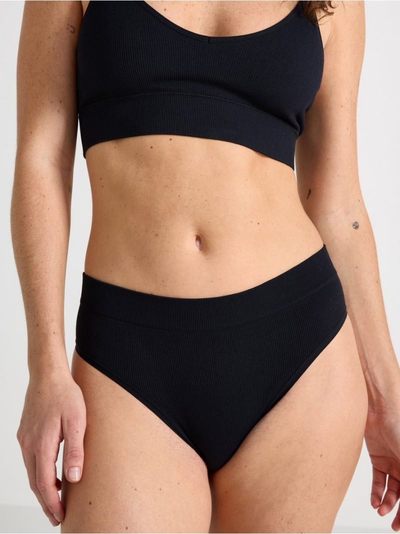 Brazilian high ribbed seamless briefs - 7946639-80