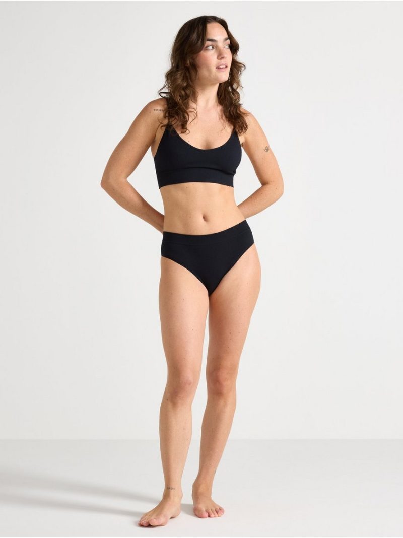 Brazilian high ribbed seamless briefs - 7946639-80