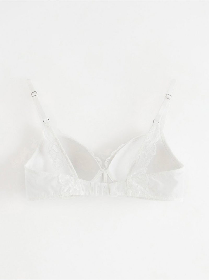 Flora wirefree bra with lace - 7954306-70