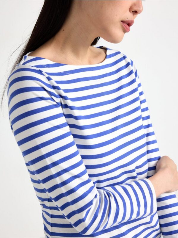 Striped cotton top - 7978259-7343