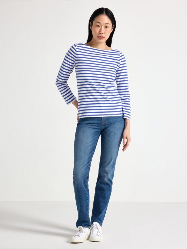 Striped cotton top - 7978259-7343