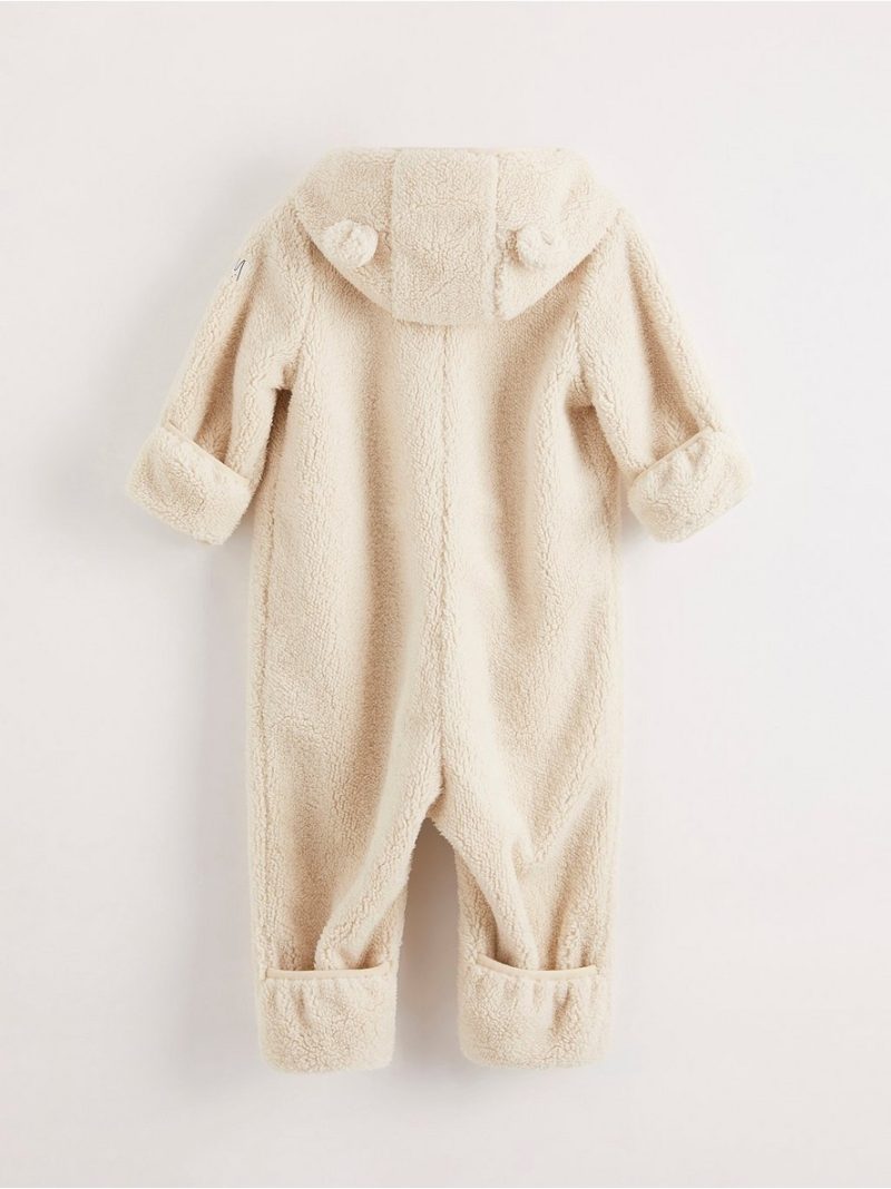 Pramsuit in pile with ears - 7984331-1230