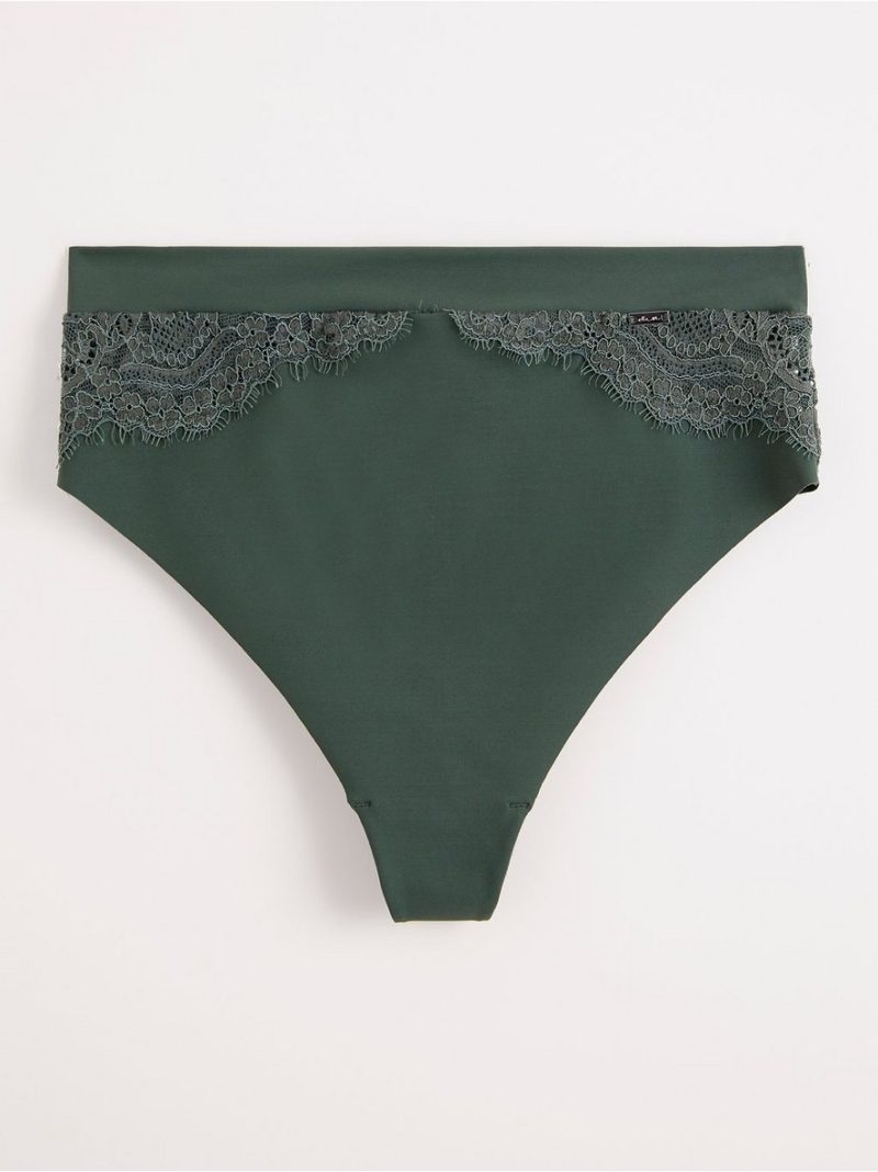 Thong high with lace - 8006850-9503