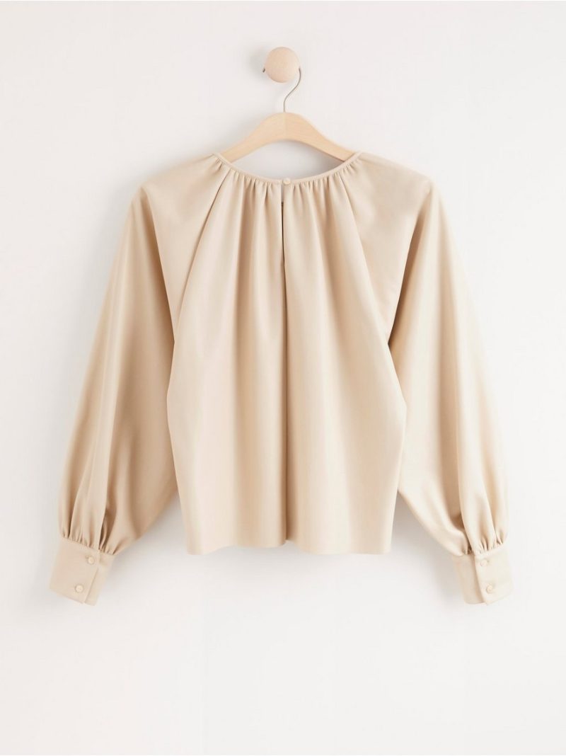 Imitation leather blouse - 8050765-332