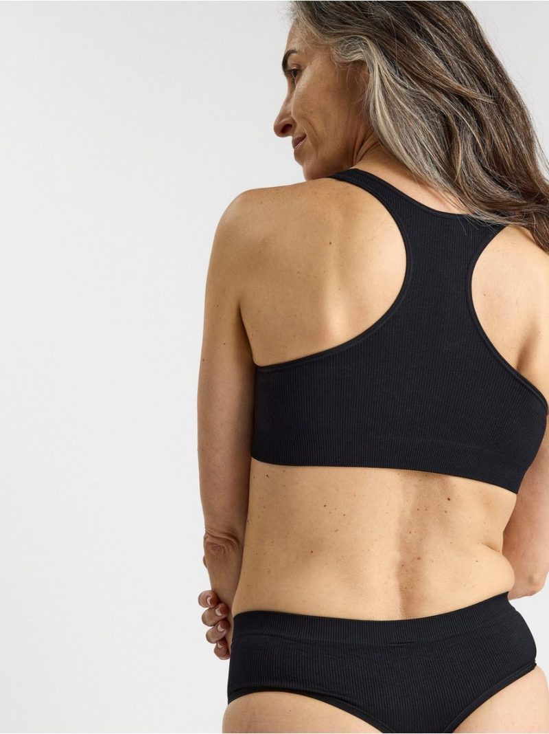 Seamless ribbed soft bra - 8112139-80