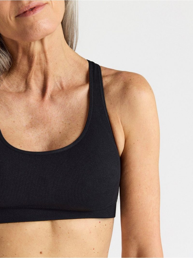 Seamless ribbed soft bra - 8112139-80