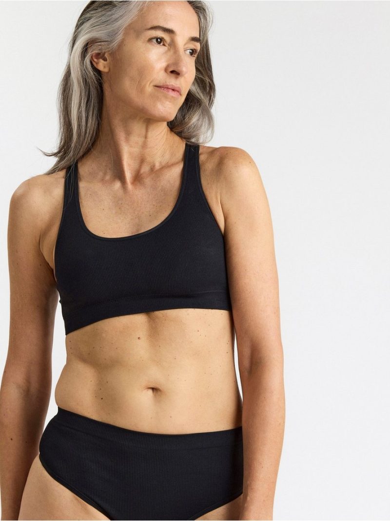 Seamless ribbed soft bra - 8112139-80