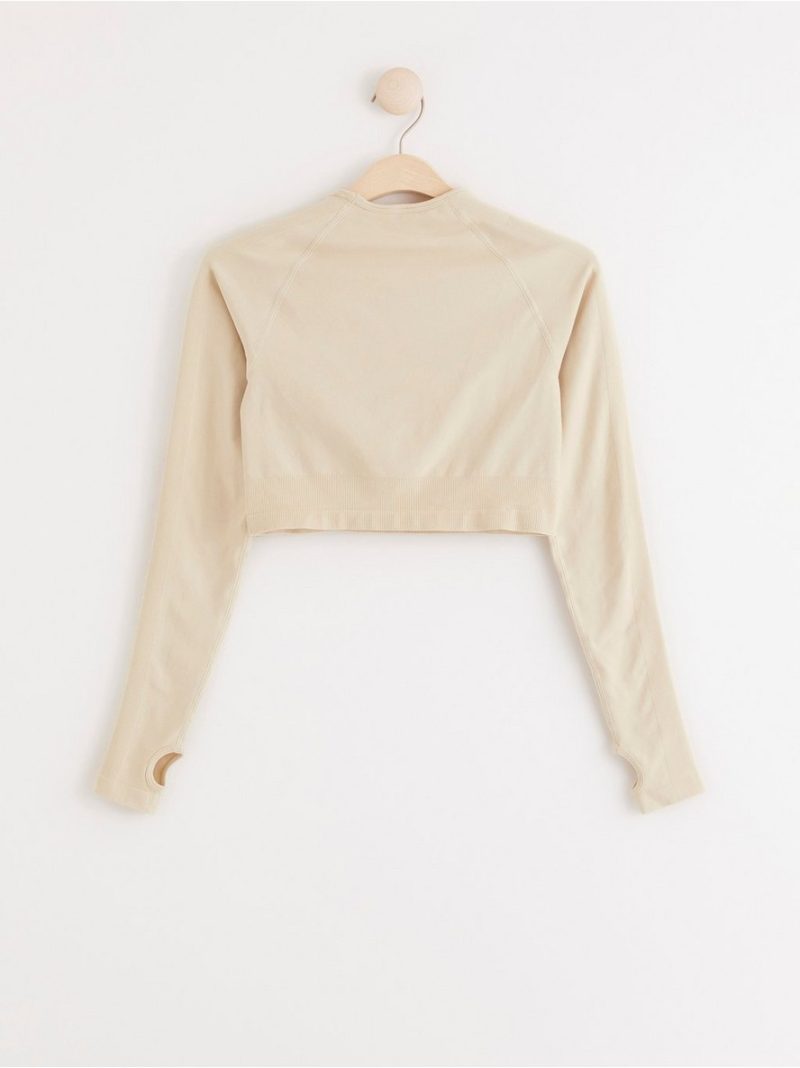 Seamless cropped sports top - 8163907-9923