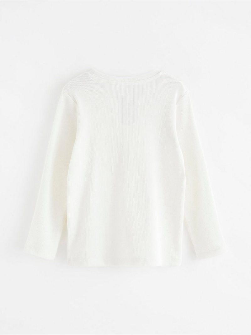 Ribbed long sleeve top - 8173011-325