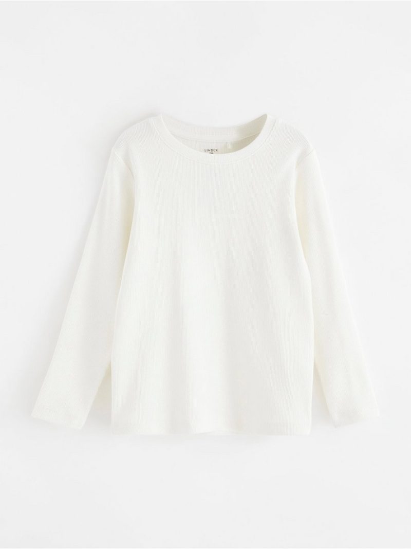 Ribbed long sleeve top - 8173011-325