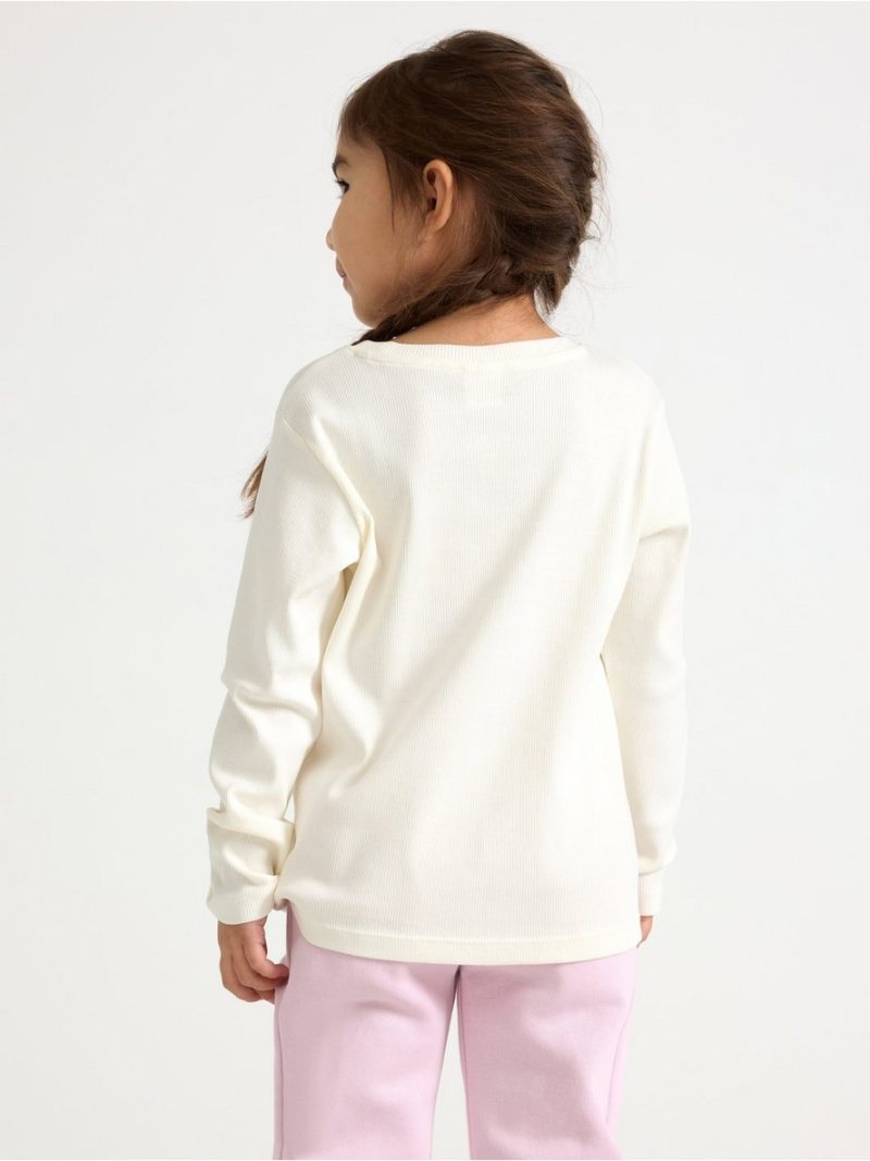 Ribbed long sleeve top - 8173011-325