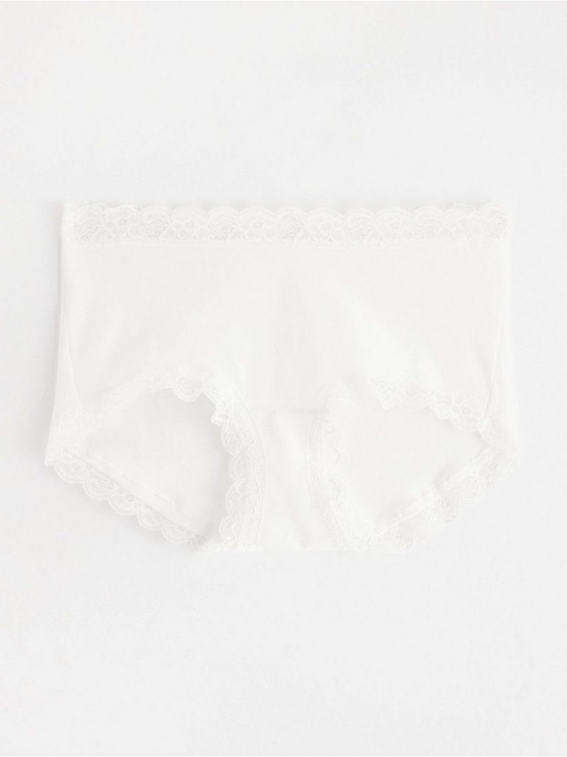 - Regular waist brief with lace trim Regular waist brief with lace trim - 8176250-70