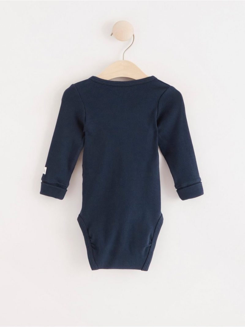 Ribbed wrap bodysuit - 8190532-2150