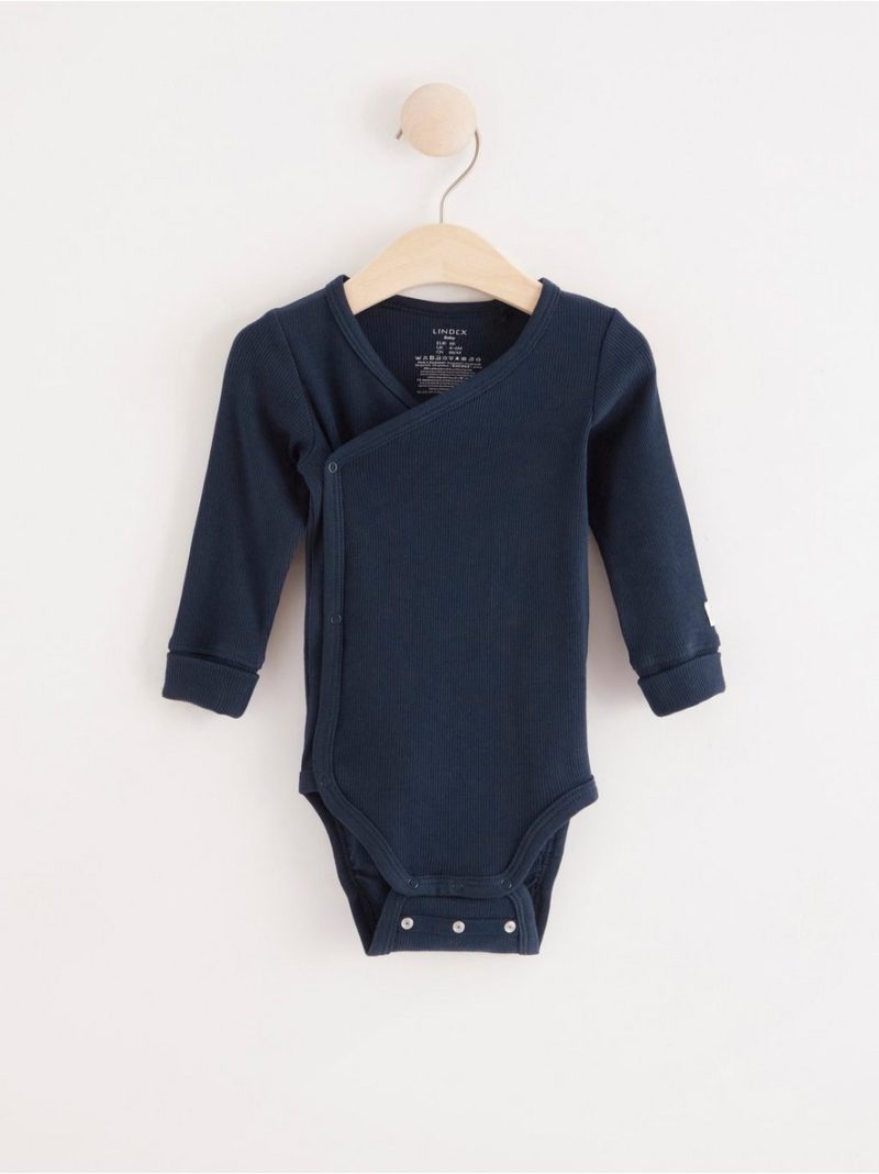 - Ribbed wrap bodysuit Ribbed wrap bodysuit - 8190532-2150