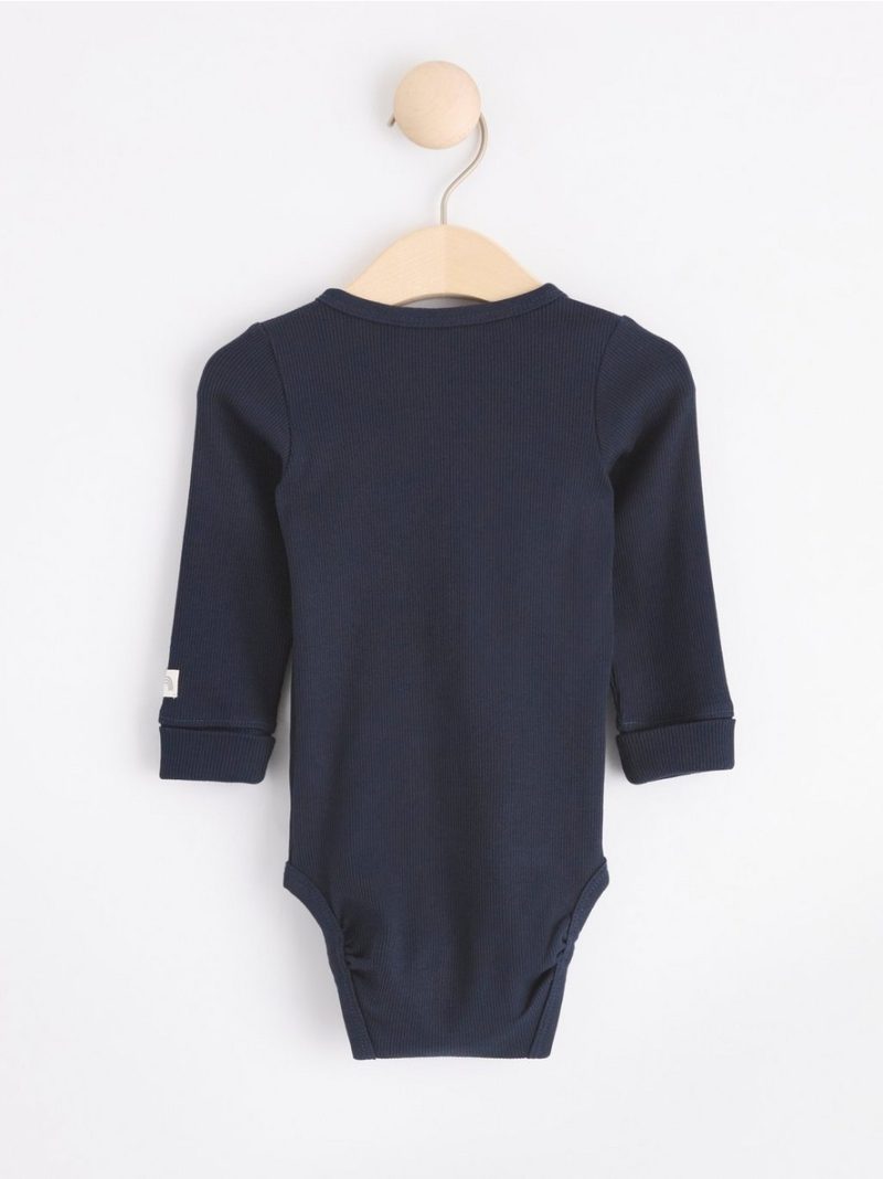 Ribbed wrap bodysuit - 8190532-2521