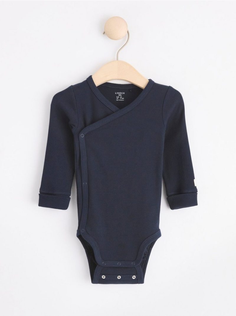 - Ribbed wrap bodysuit Ribbed wrap bodysuit - 8190532-2521