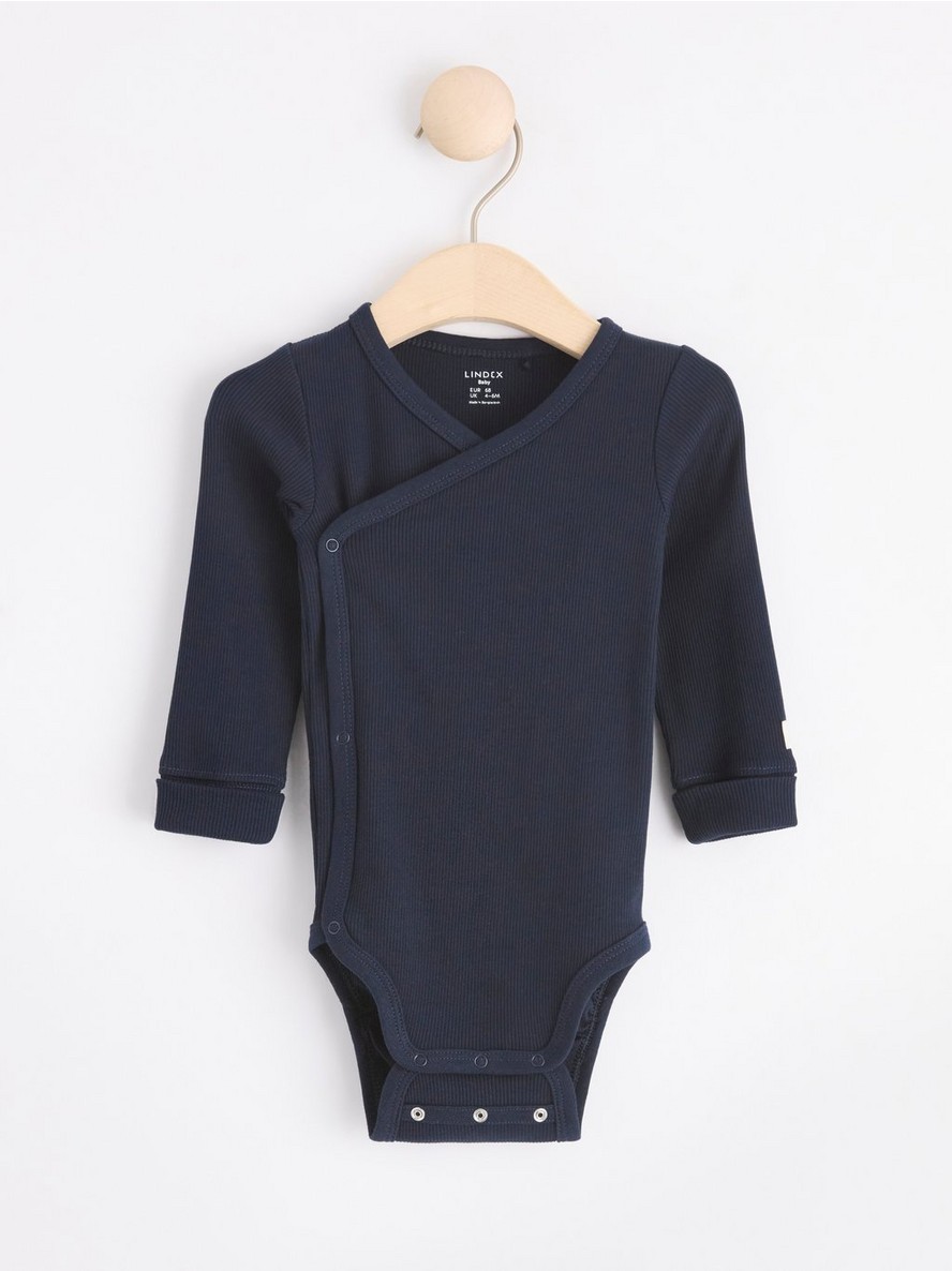 Ribbed wrap bodysuit - 8190532-2521