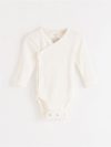 Ribbed wrap bodysuit - 8190532-325