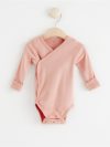 Ribbed wrap bodysuit - 8190532-9619
