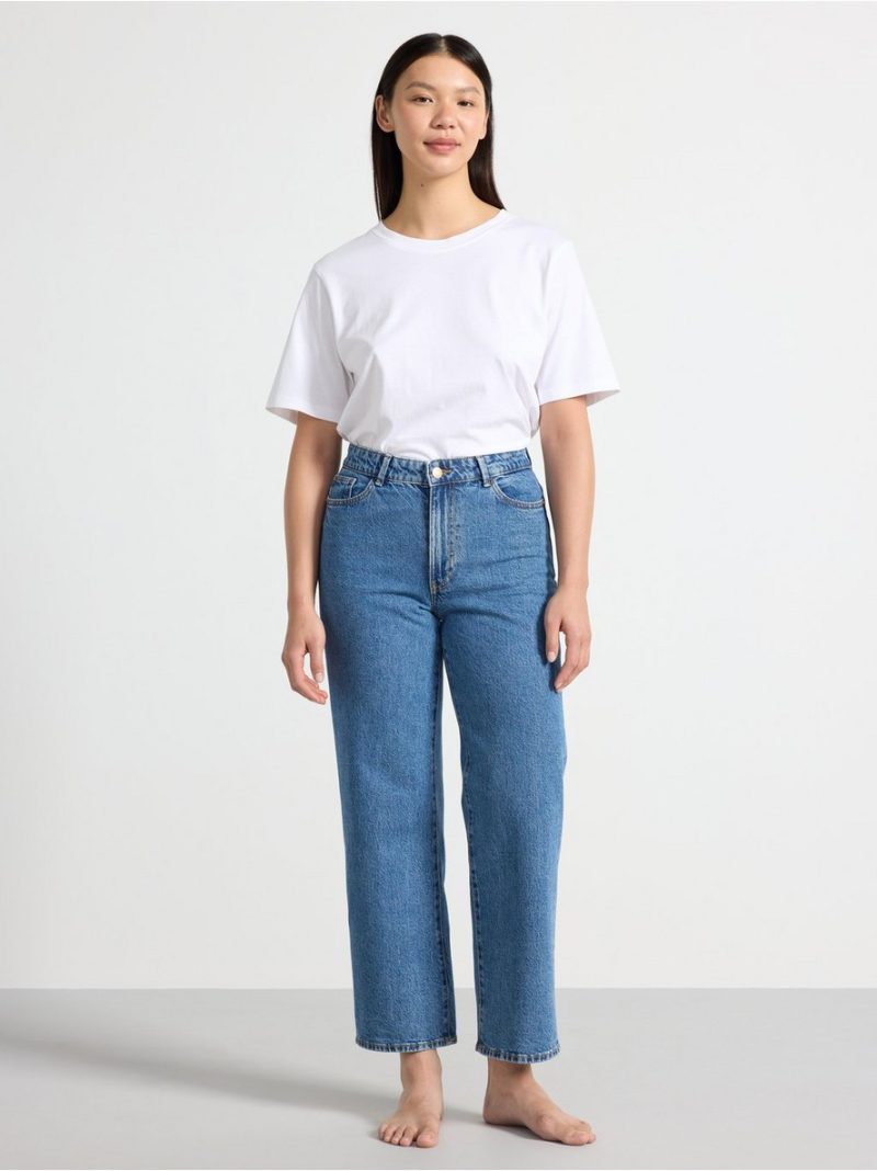 WIDE Hanna cropped  jeans with light stretch - 8193059-791