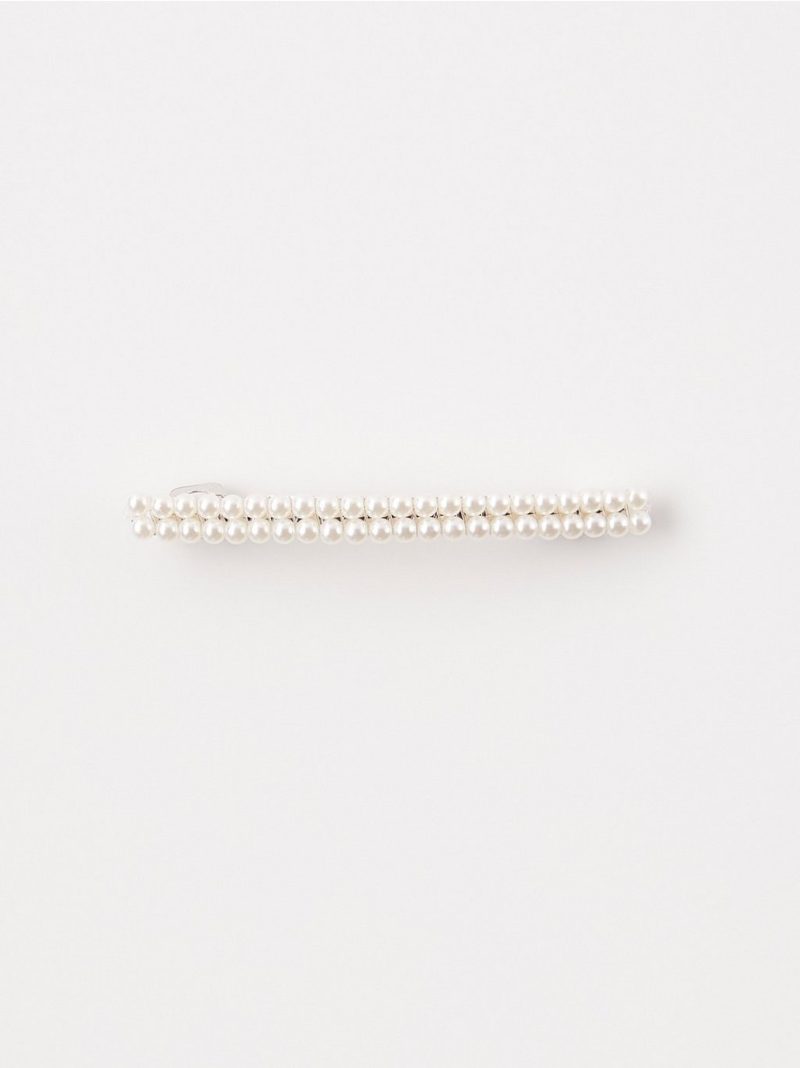 Hair clip with pearls - 8201705-300