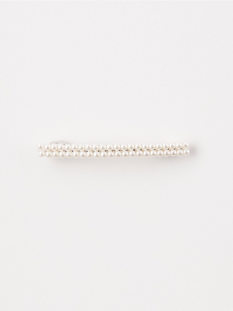 Hair clip with pearls - 8201705-300