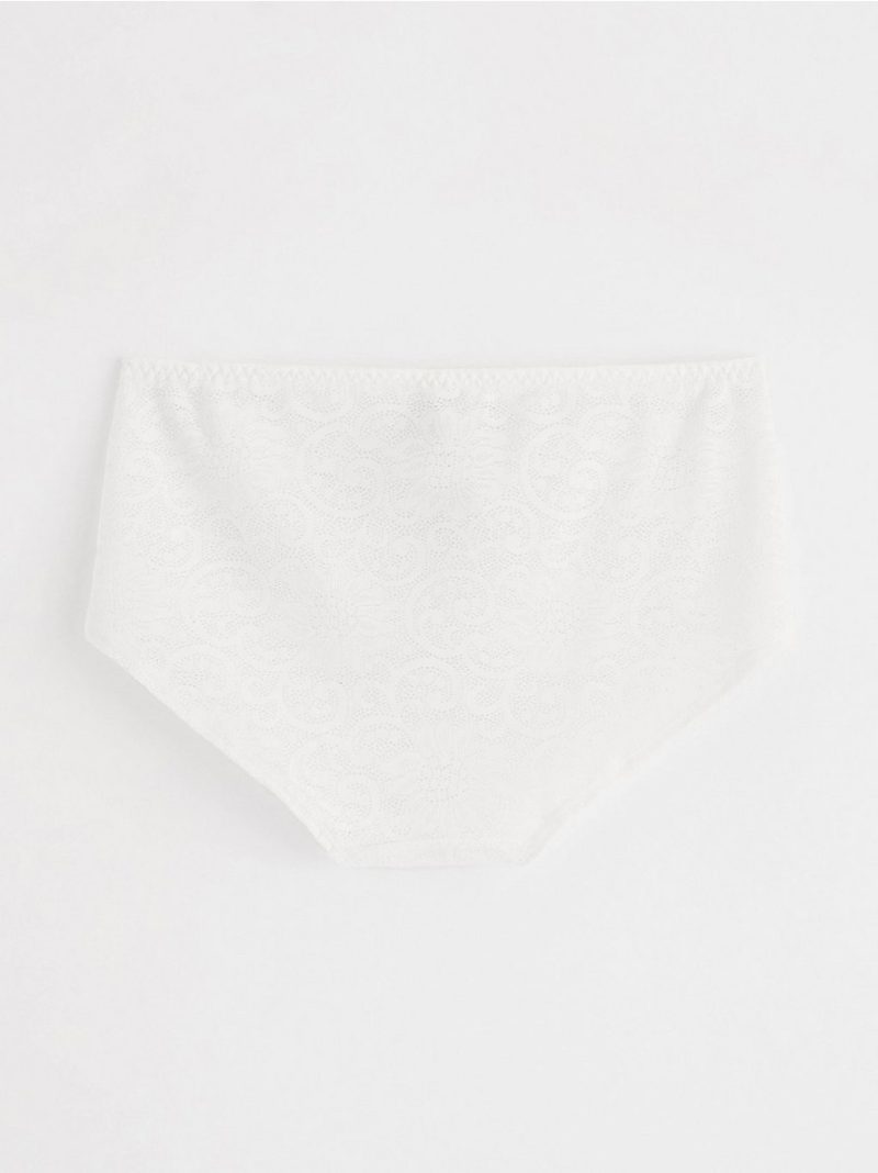 Regular waist brief with lace - 8273557-70