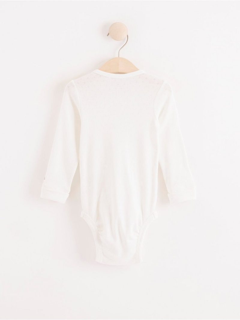 Long sleeve pointelle bodysuit - 8297674-325